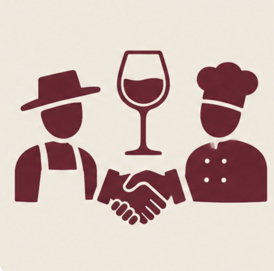 Échange professionnel autour d'une sélection de vins